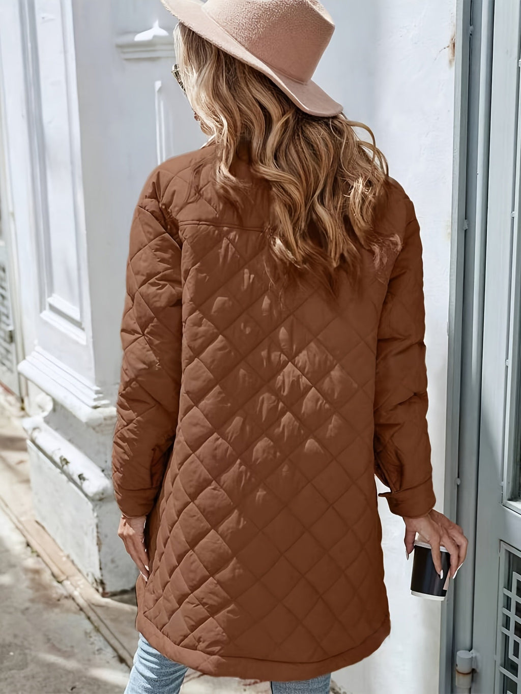 Noa | Women's Solid Colour Quilted Puffer Jacket