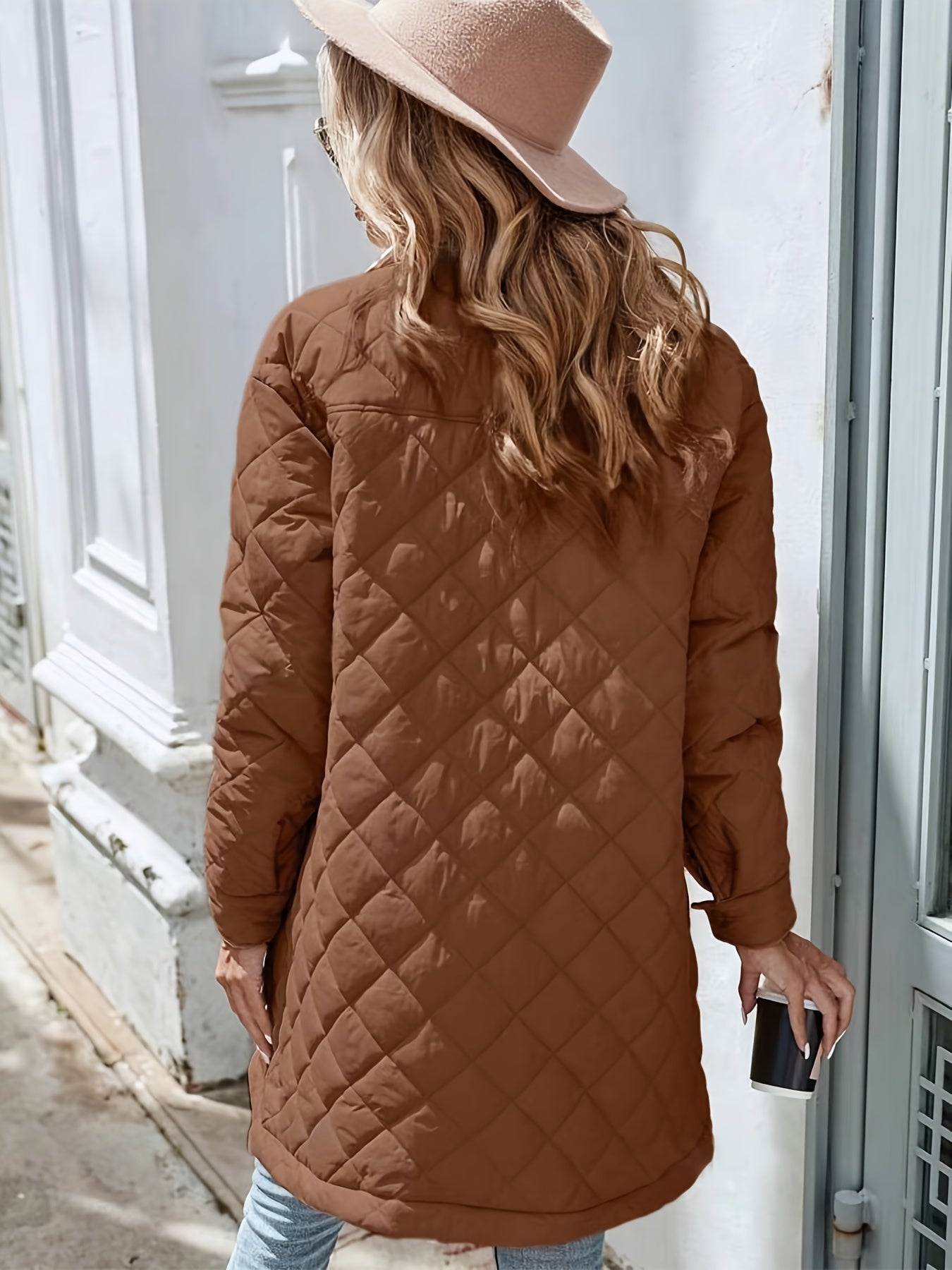 Noa | Women's Solid Colour Quilted Puffer Jacket