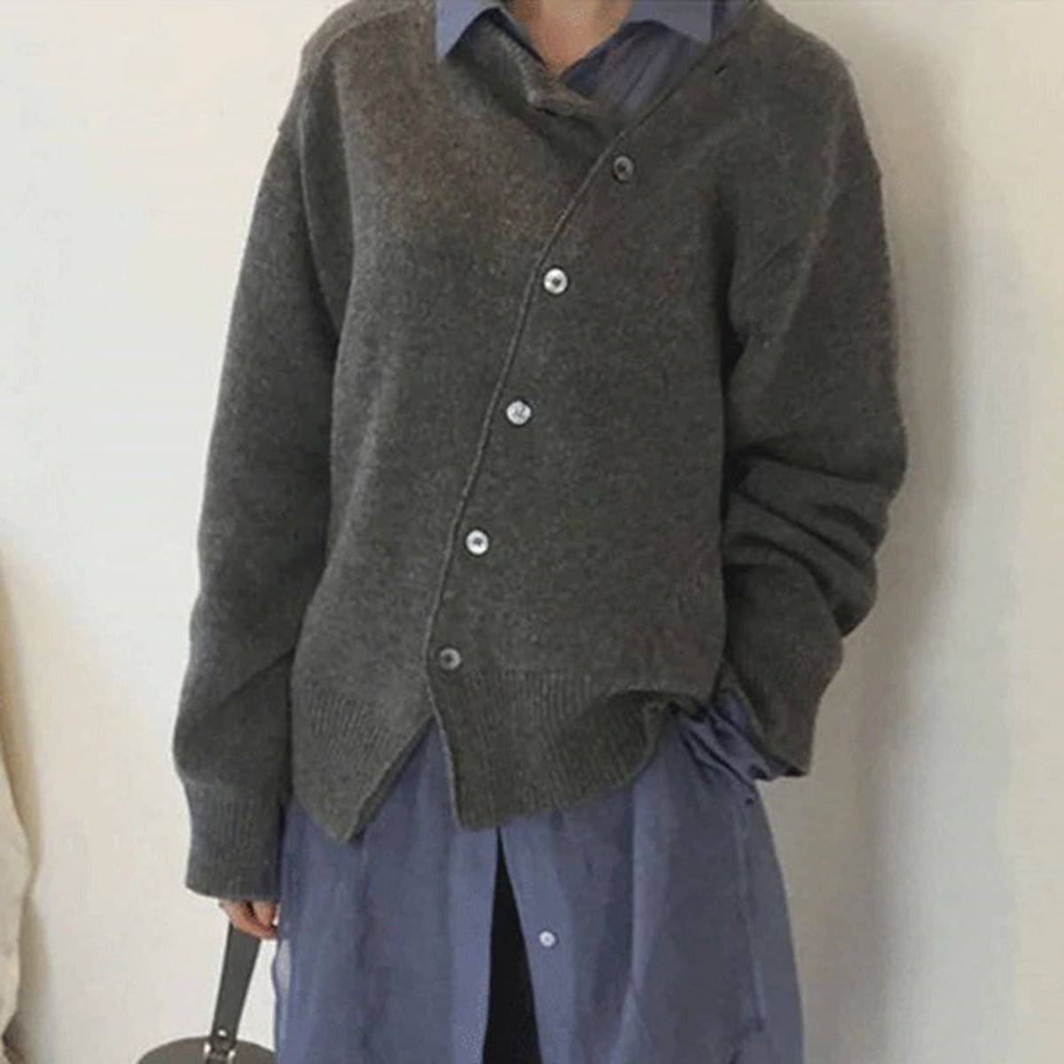 Noor | Women's Asymmetric Knitted Cardigan