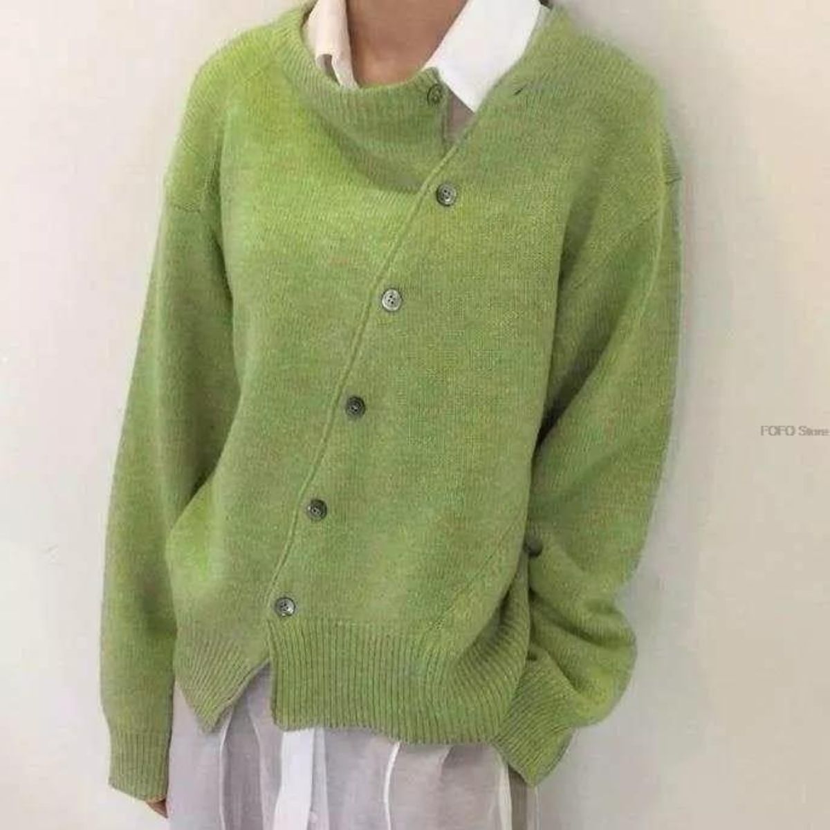 Noor | Women's Asymmetric Knitted Cardigan
