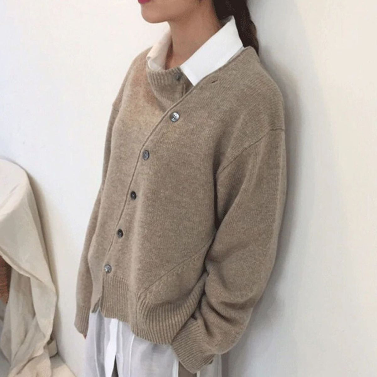 Noor | Women's Asymmetric Knitted Cardigan