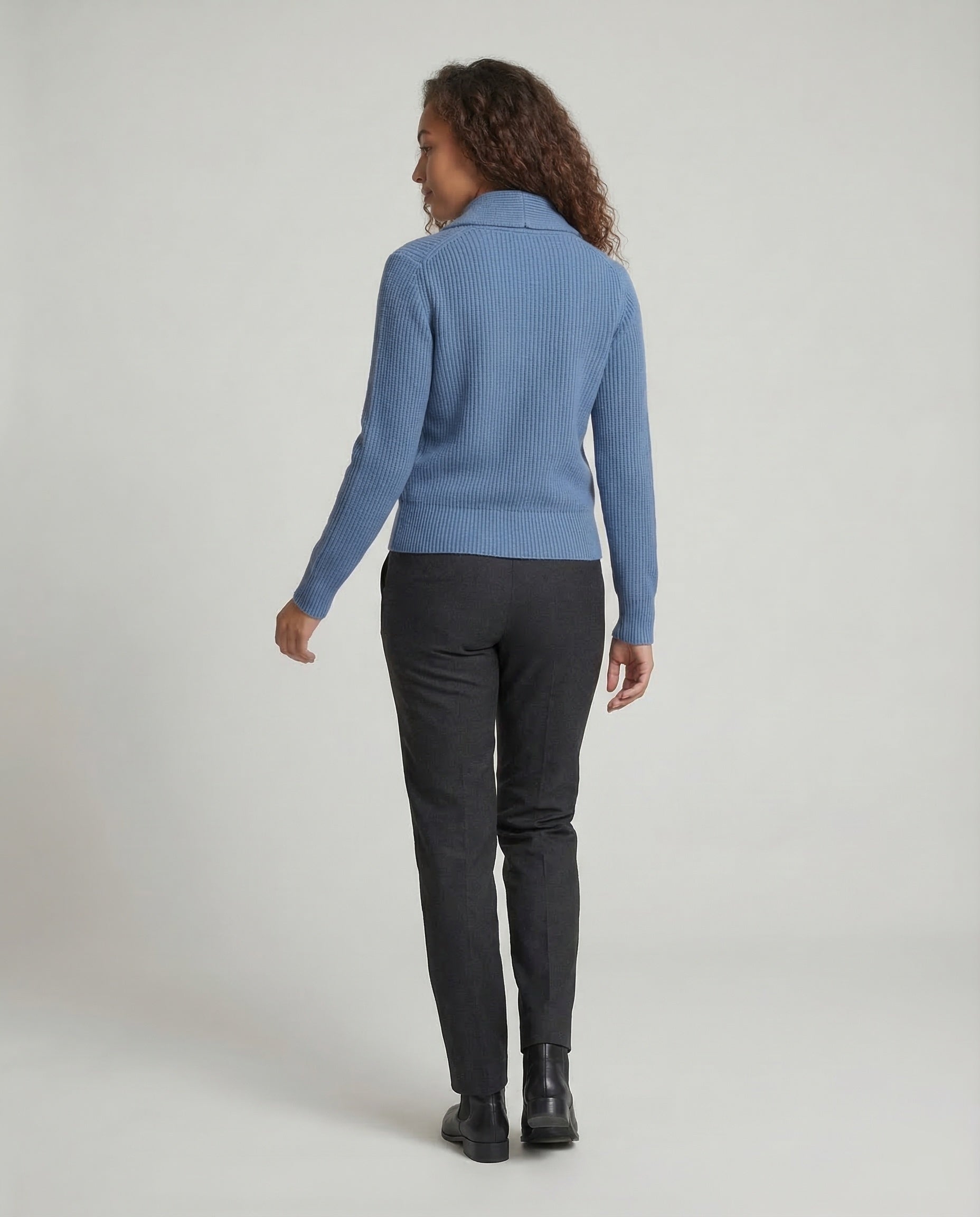 Nora | Women's Shawl Collar Button Cardigan