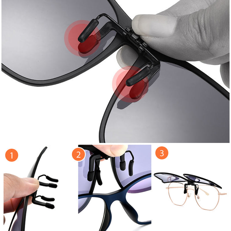 Polarized Sunglasses Clip-On – UV400 Protection | Flexible