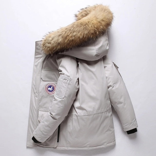 Men's Down Jacket | Short Hooded Padded Winter Coat