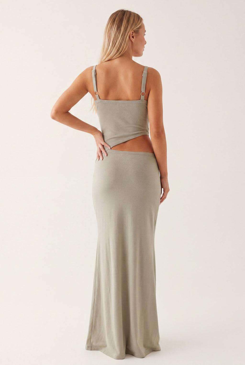 Jocelyn Maxi Dress | Open Back and Tie Detail with Elegant Flair