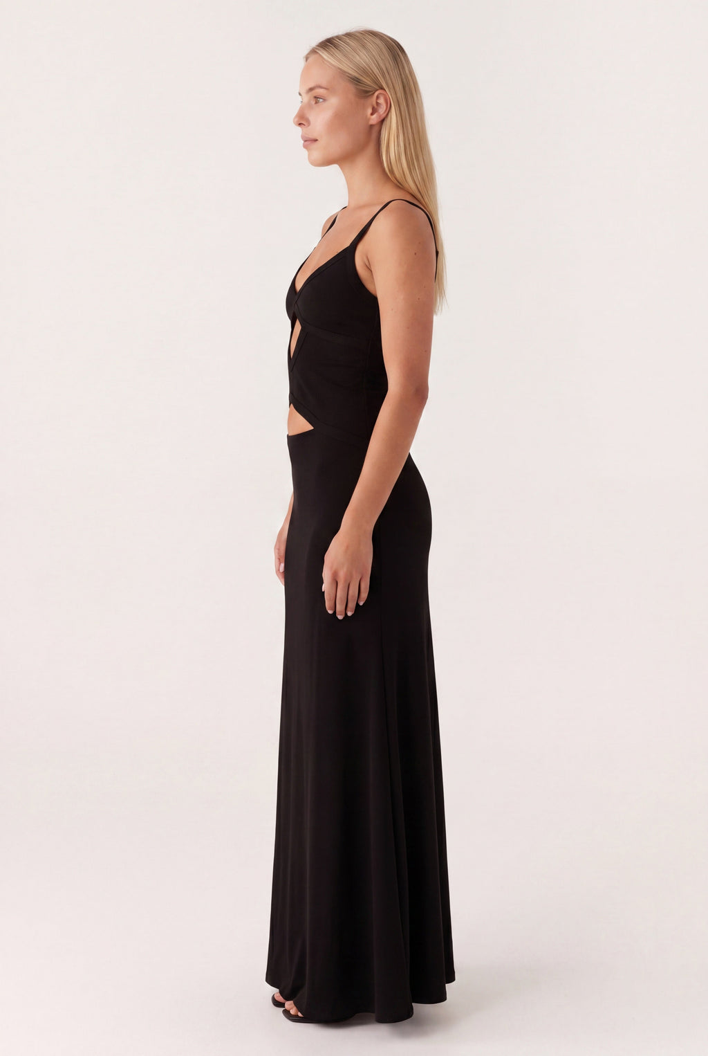 Jocelyn Maxi Dress | Open Back and Tie Detail with Elegant Flair