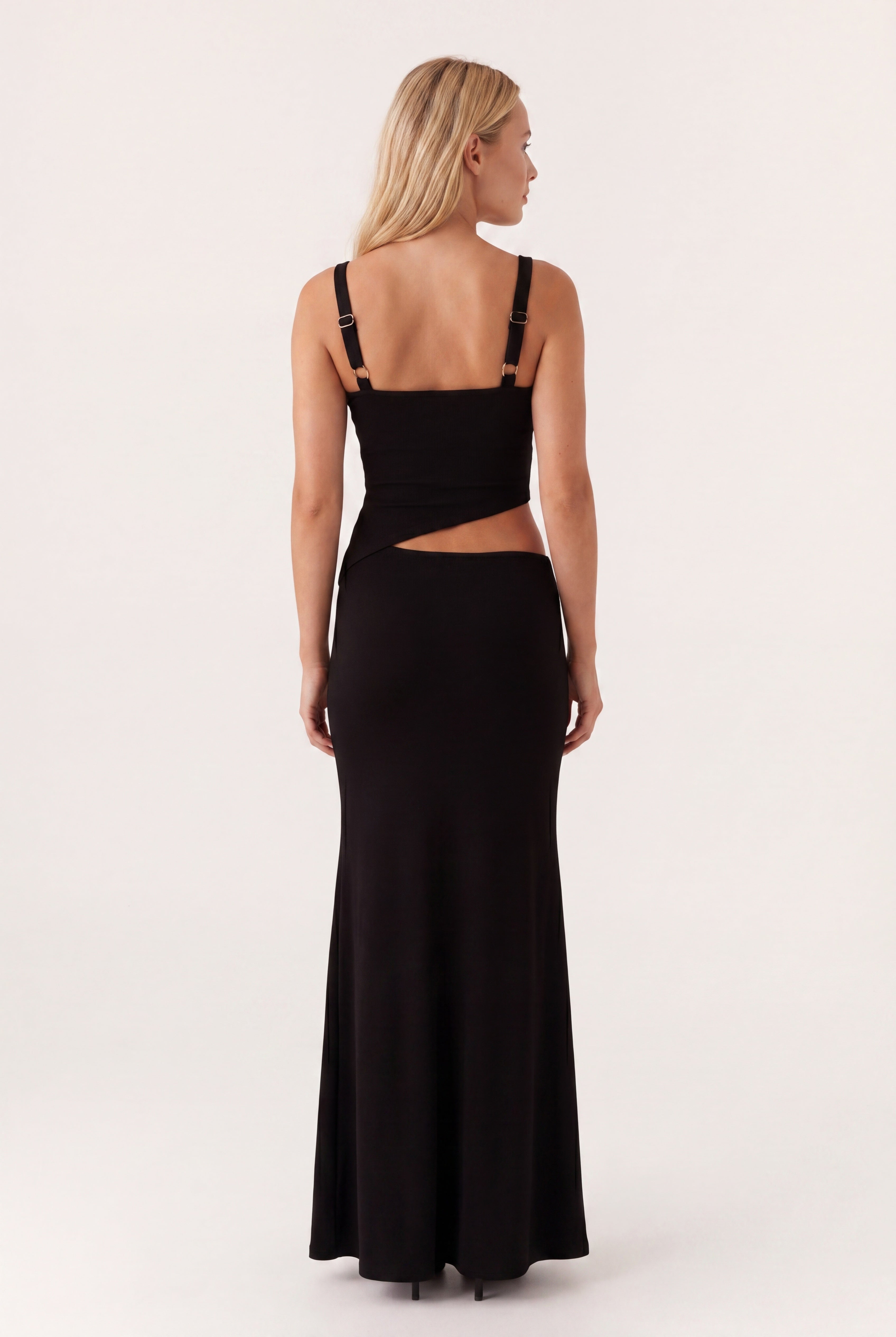 Jocelyn Maxi Dress | Open Back and Tie Detail with Elegant Flair