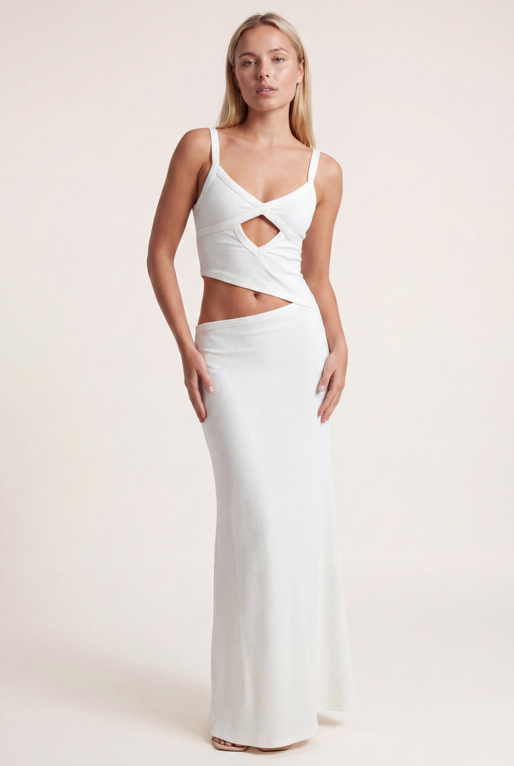 Jocelyn Maxi Dress | Open Back and Tie Detail with Elegant Flair