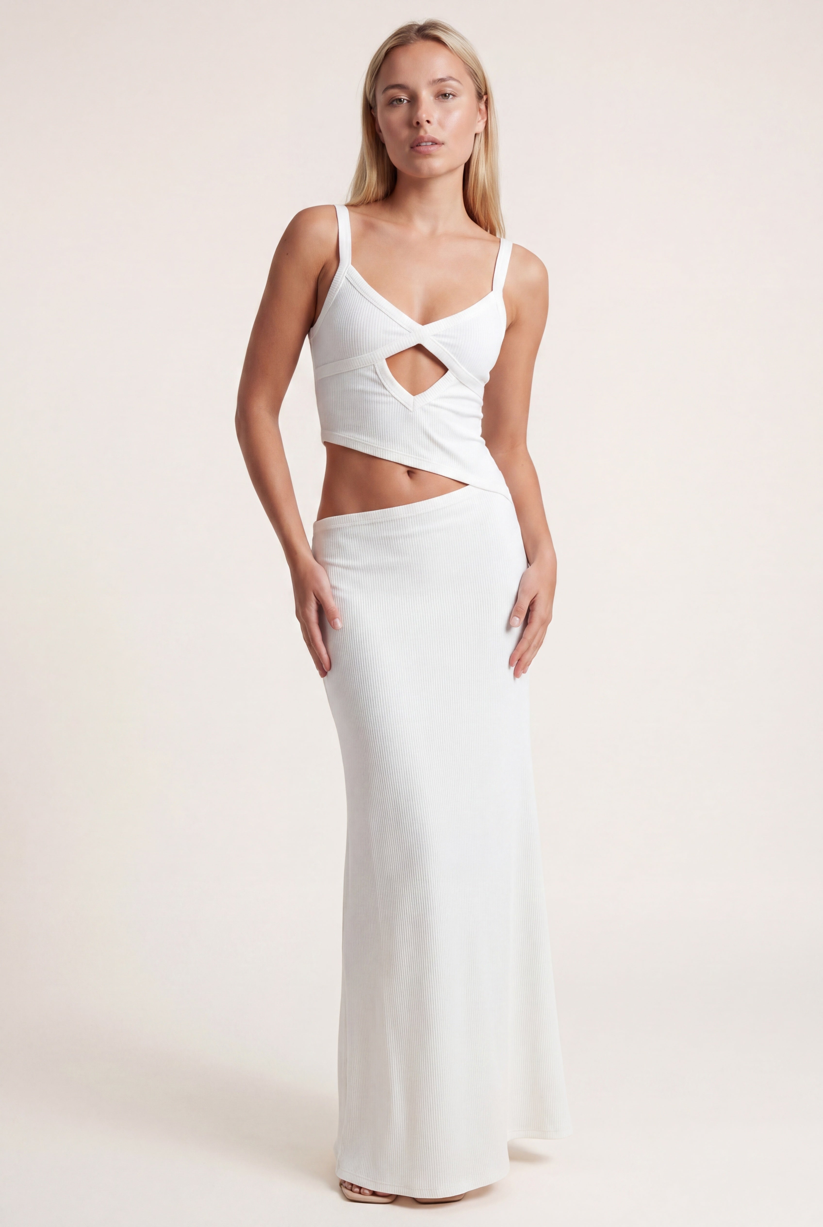 Jocelyn Maxi Dress | Open Back and Tie Detail with Elegant Flair