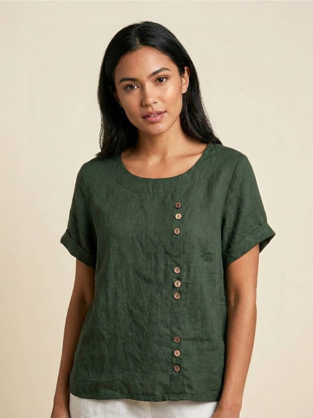 Foreen Relaxed Round-Neck Top