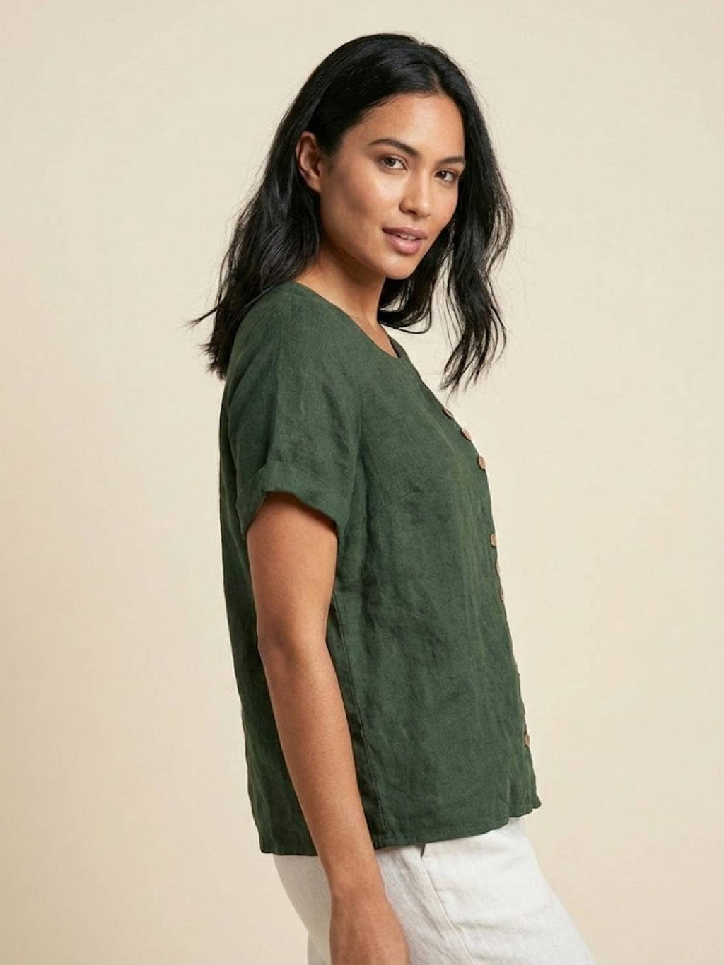 Foreen Relaxed Round-Neck Top