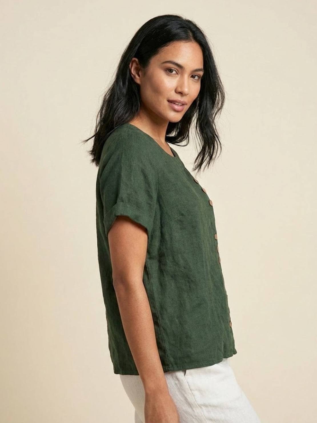 Foreen Relaxed Round-Neck Top