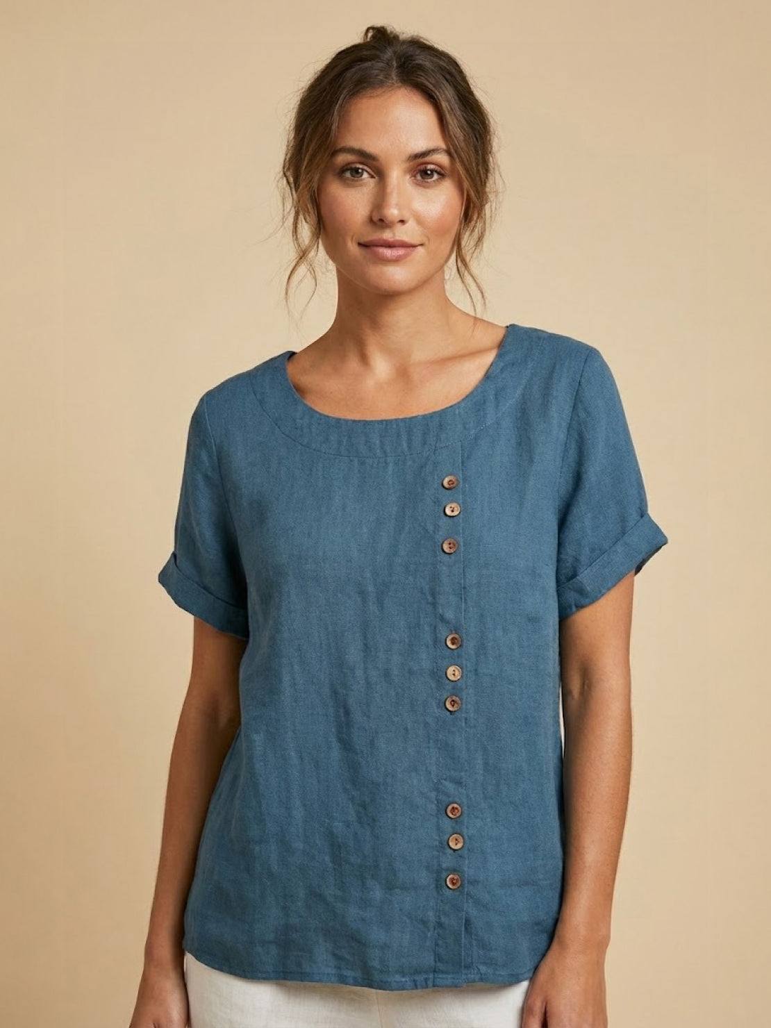 Foreen Relaxed Round-Neck Top