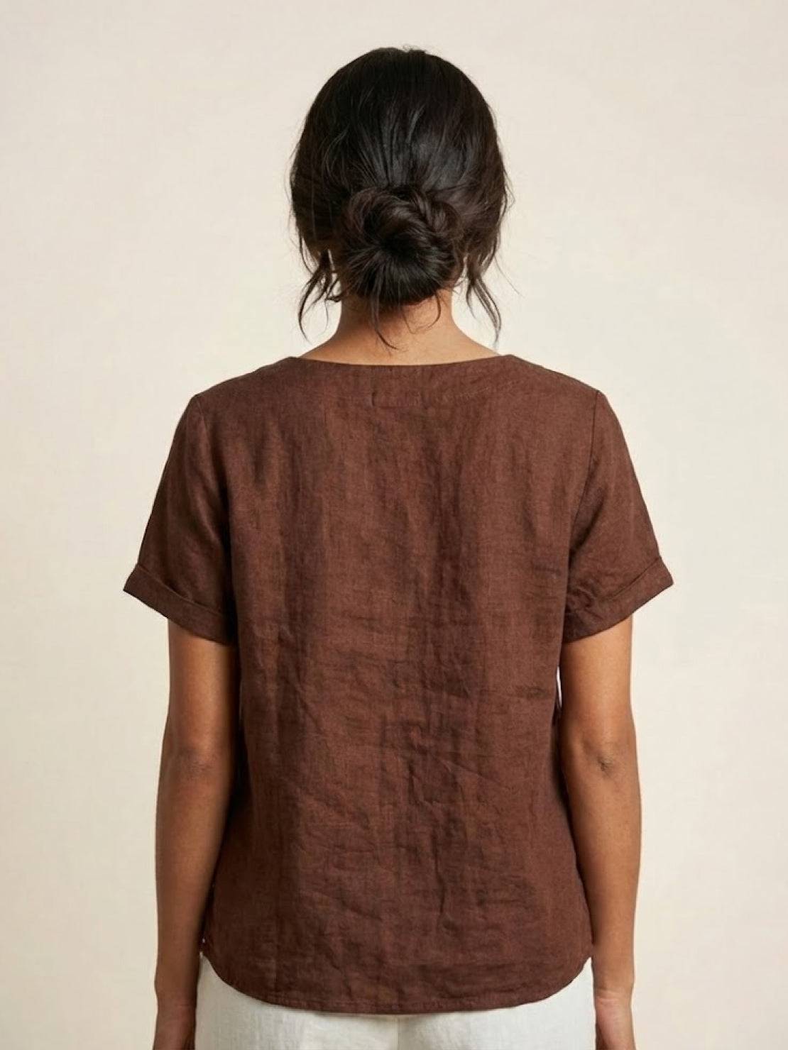 Foreen Relaxed Round-Neck Top