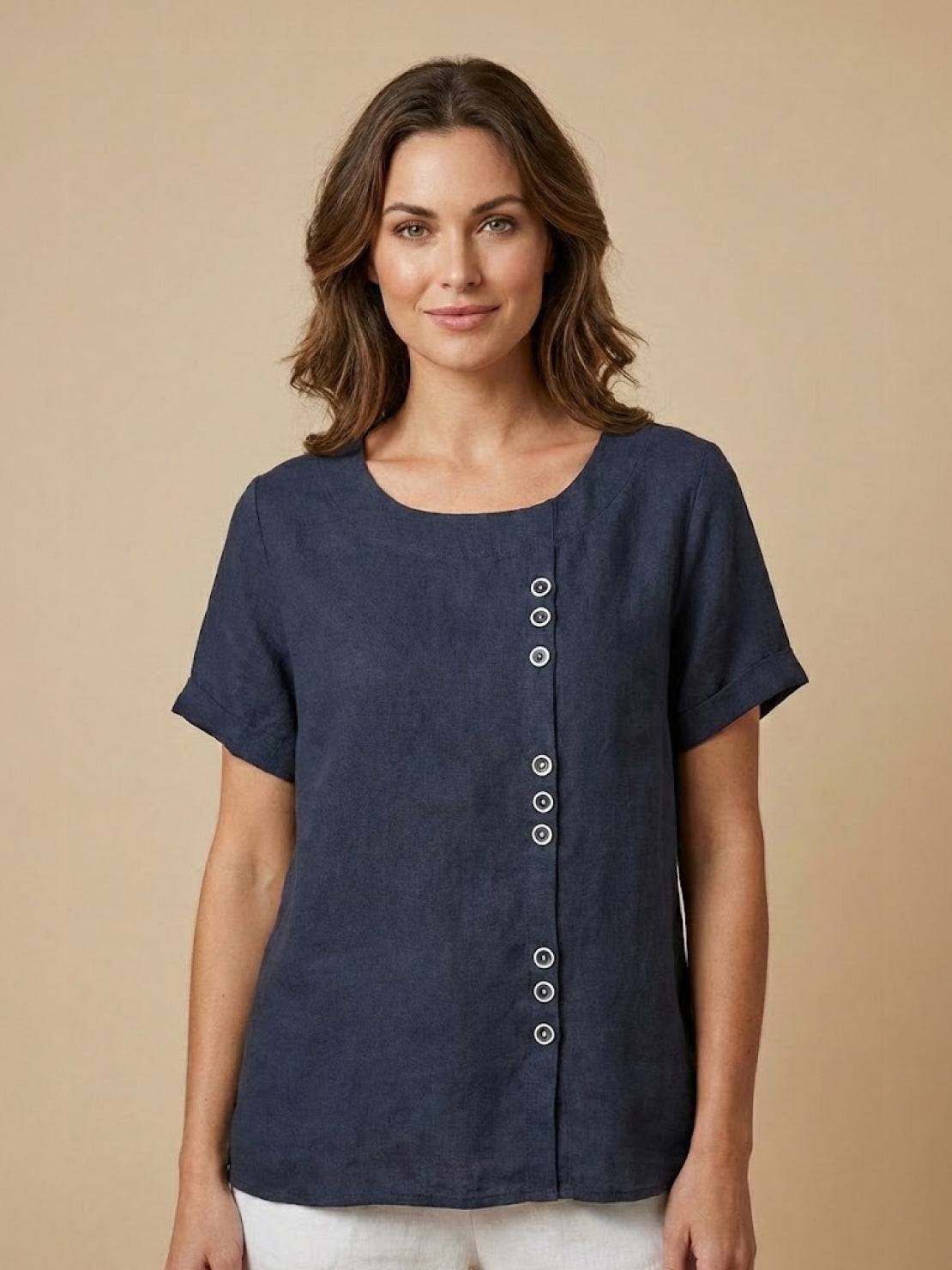 Foreen Relaxed Round-Neck Top