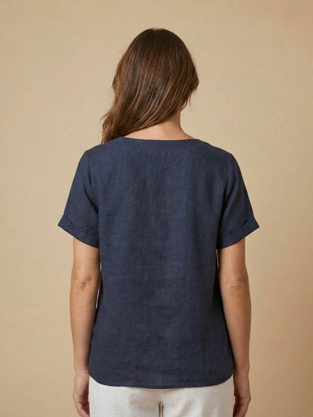 Foreen Relaxed Round-Neck Top