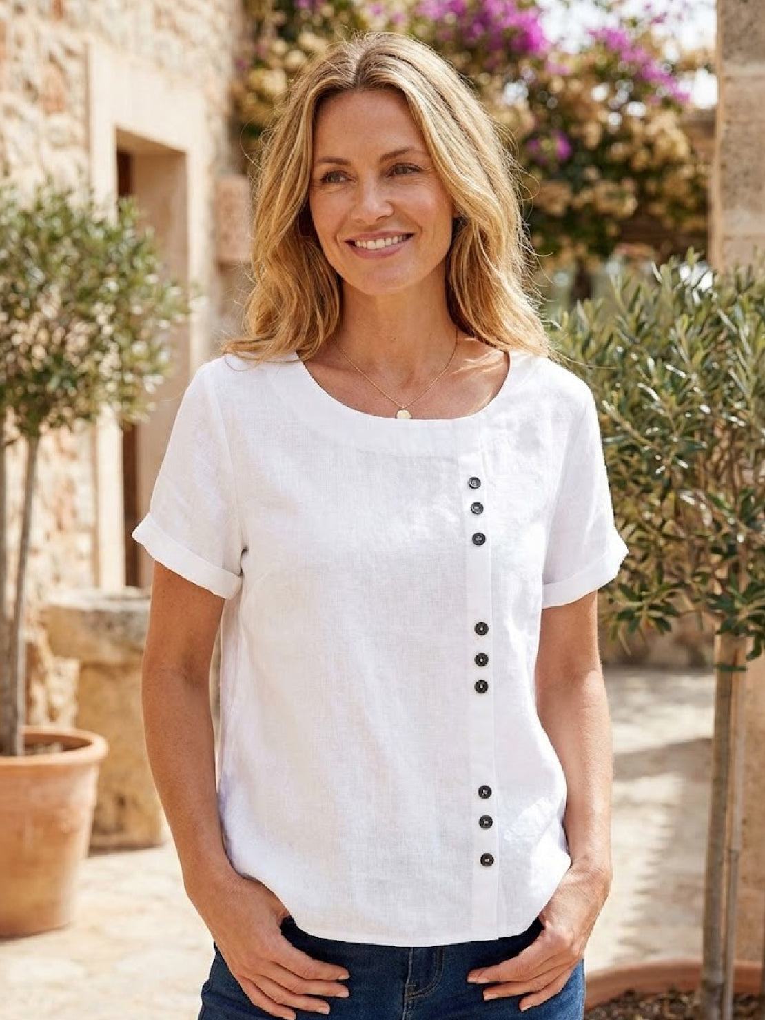 Foreen Relaxed Round-Neck Top