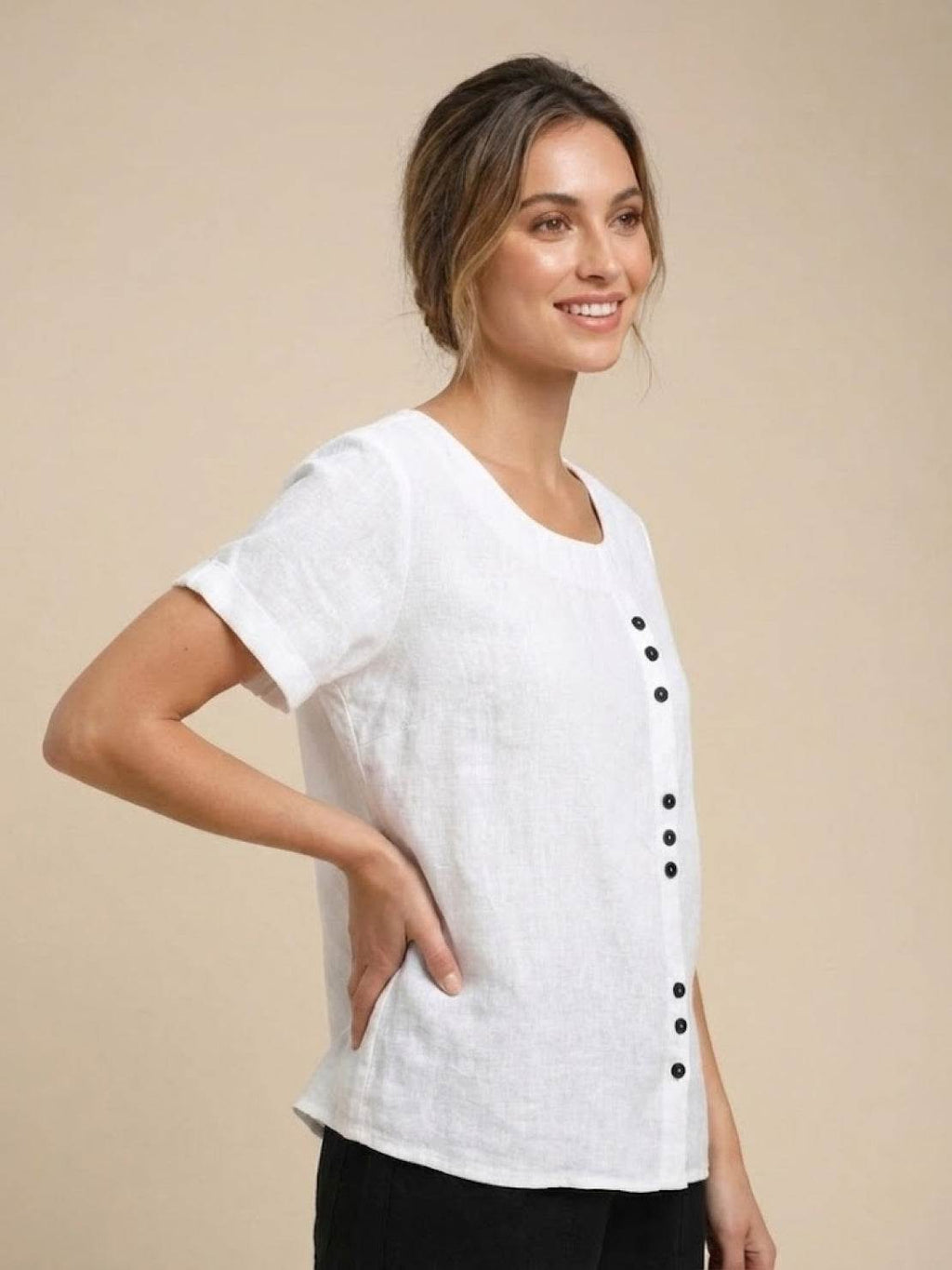 Foreen Relaxed Round-Neck Top