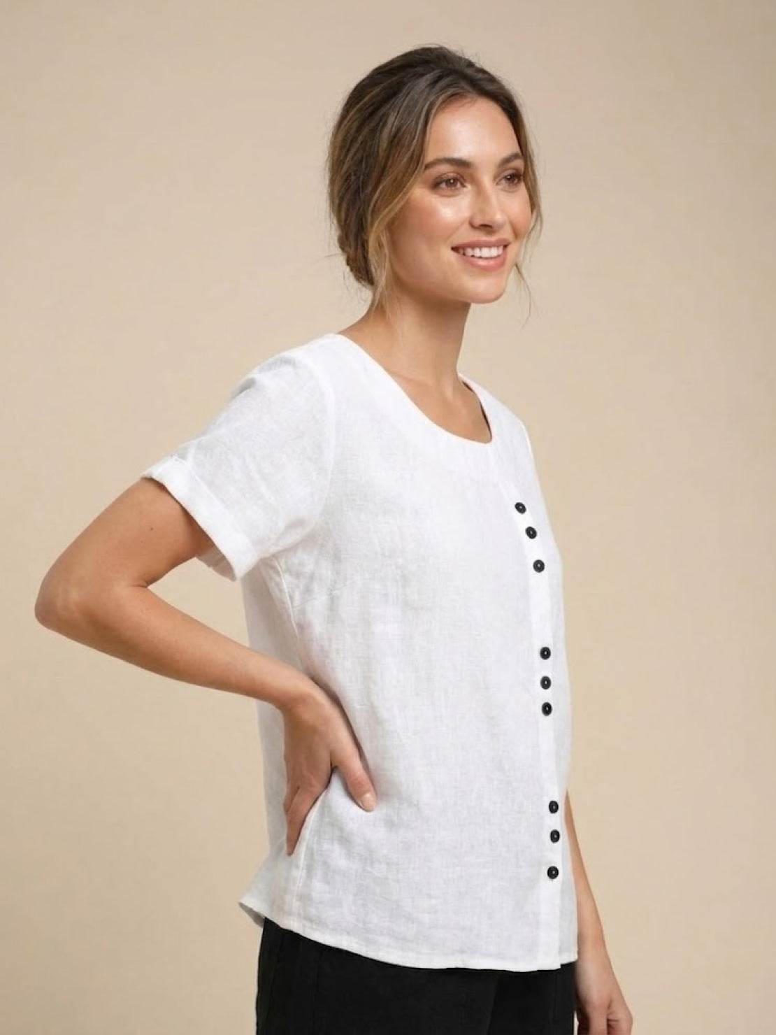 Foreen Relaxed Round-Neck Top