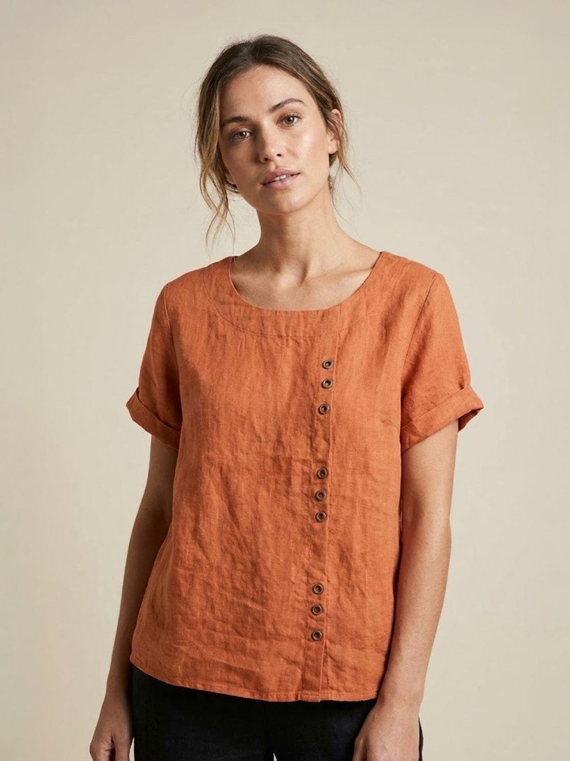 Foreen Relaxed Round-Neck Top