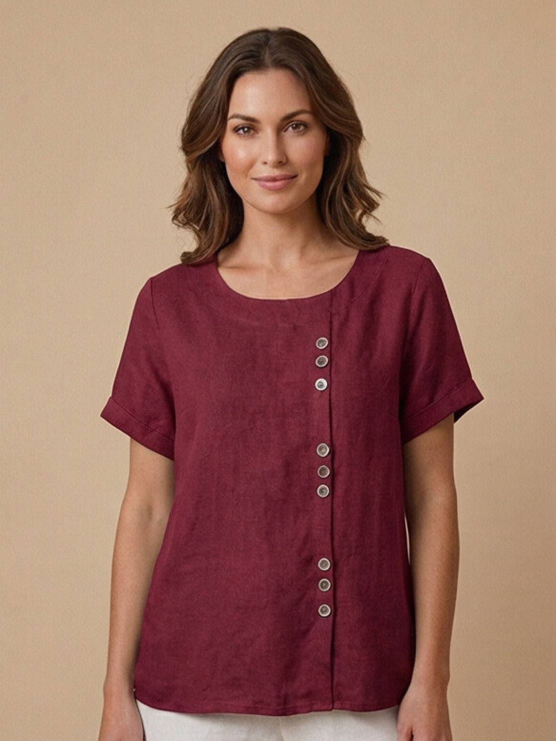 Foreen Relaxed Round-Neck Top