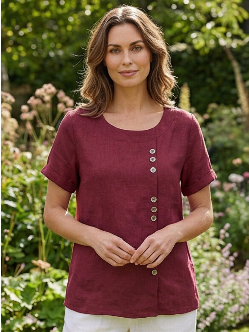 Foreen Relaxed Round-Neck Top