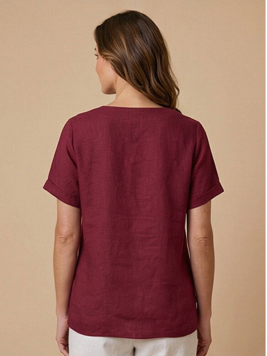 Foreen Relaxed Round-Neck Top