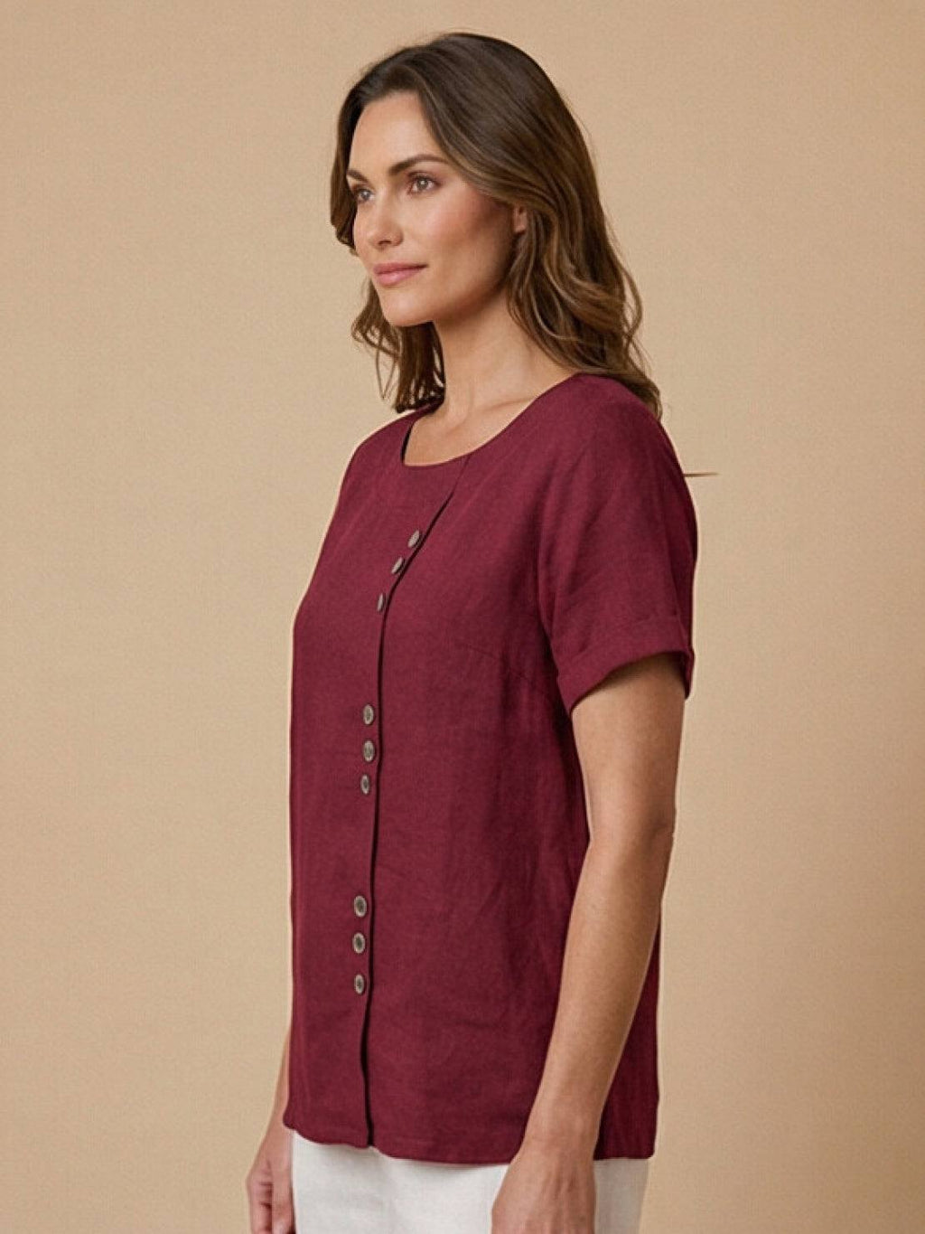 Foreen Relaxed Round-Neck Top