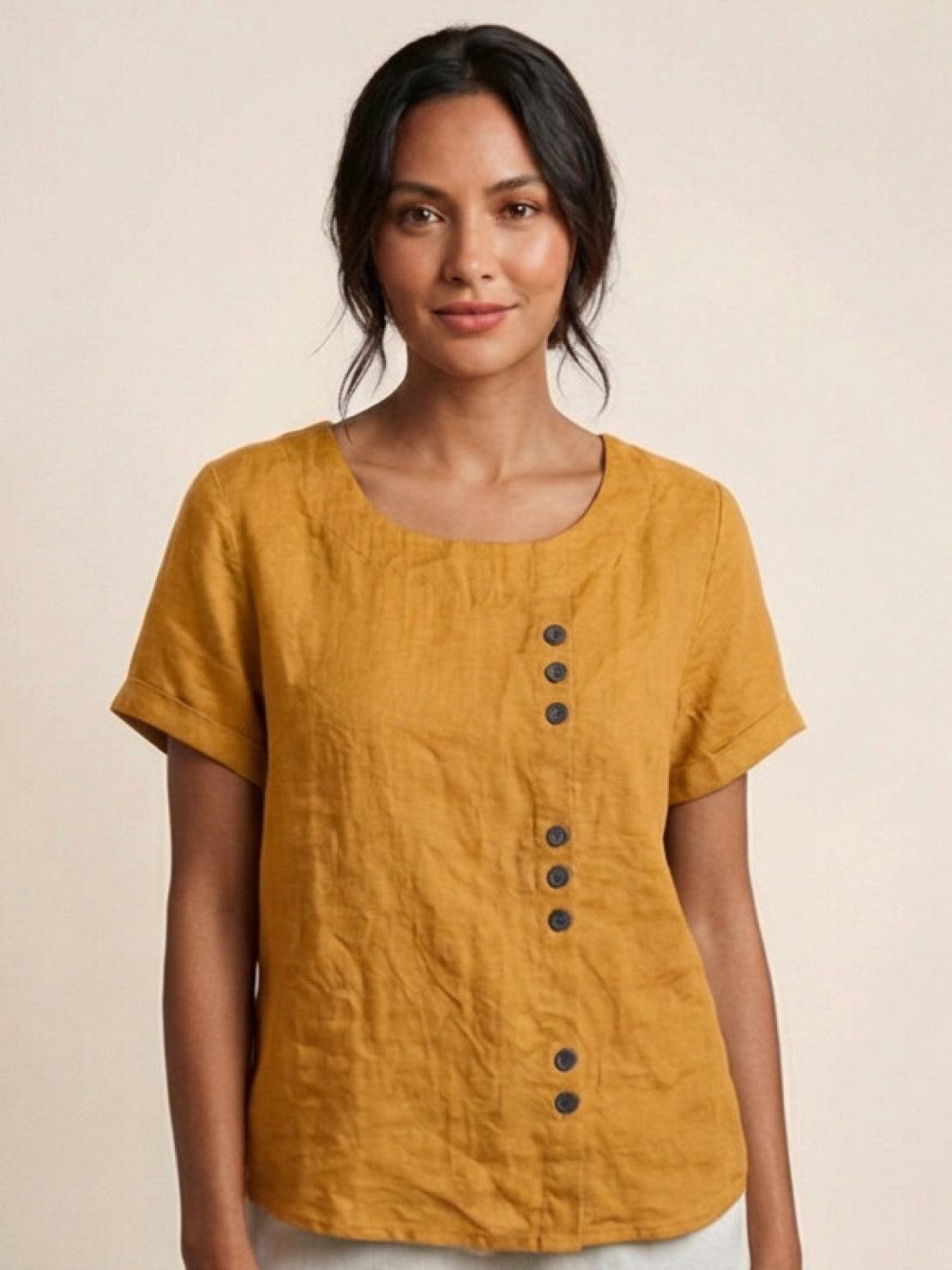 Foreen Relaxed Round-Neck Top