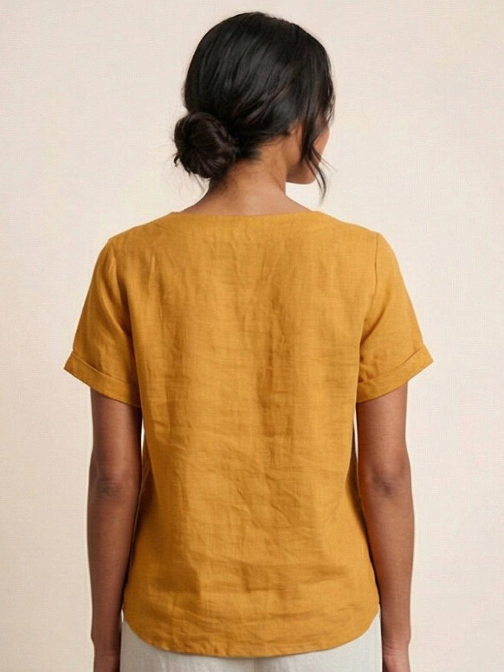Foreen Relaxed Round-Neck Top