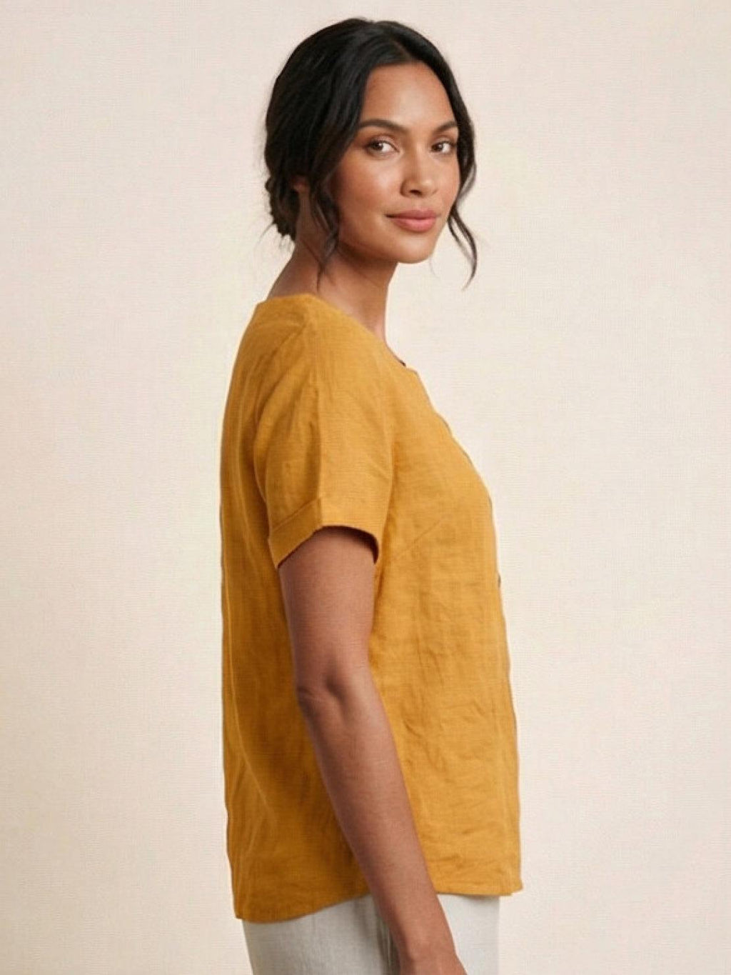 Foreen Relaxed Round-Neck Top