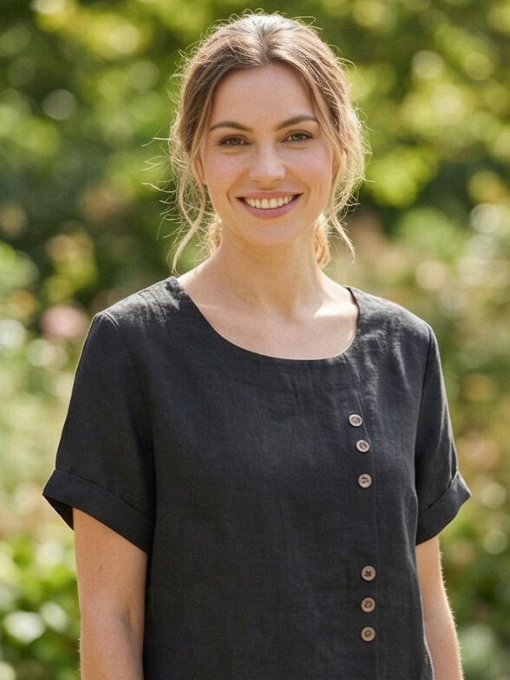 Foreen Relaxed Round-Neck Top