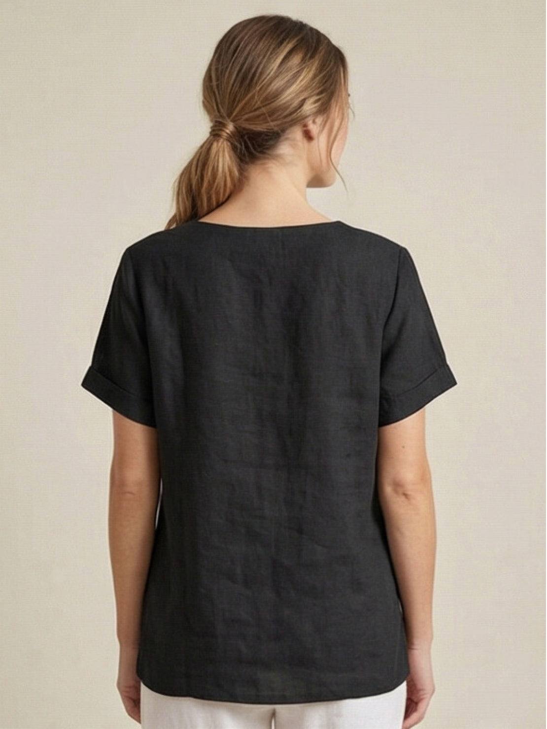 Foreen Relaxed Round-Neck Top