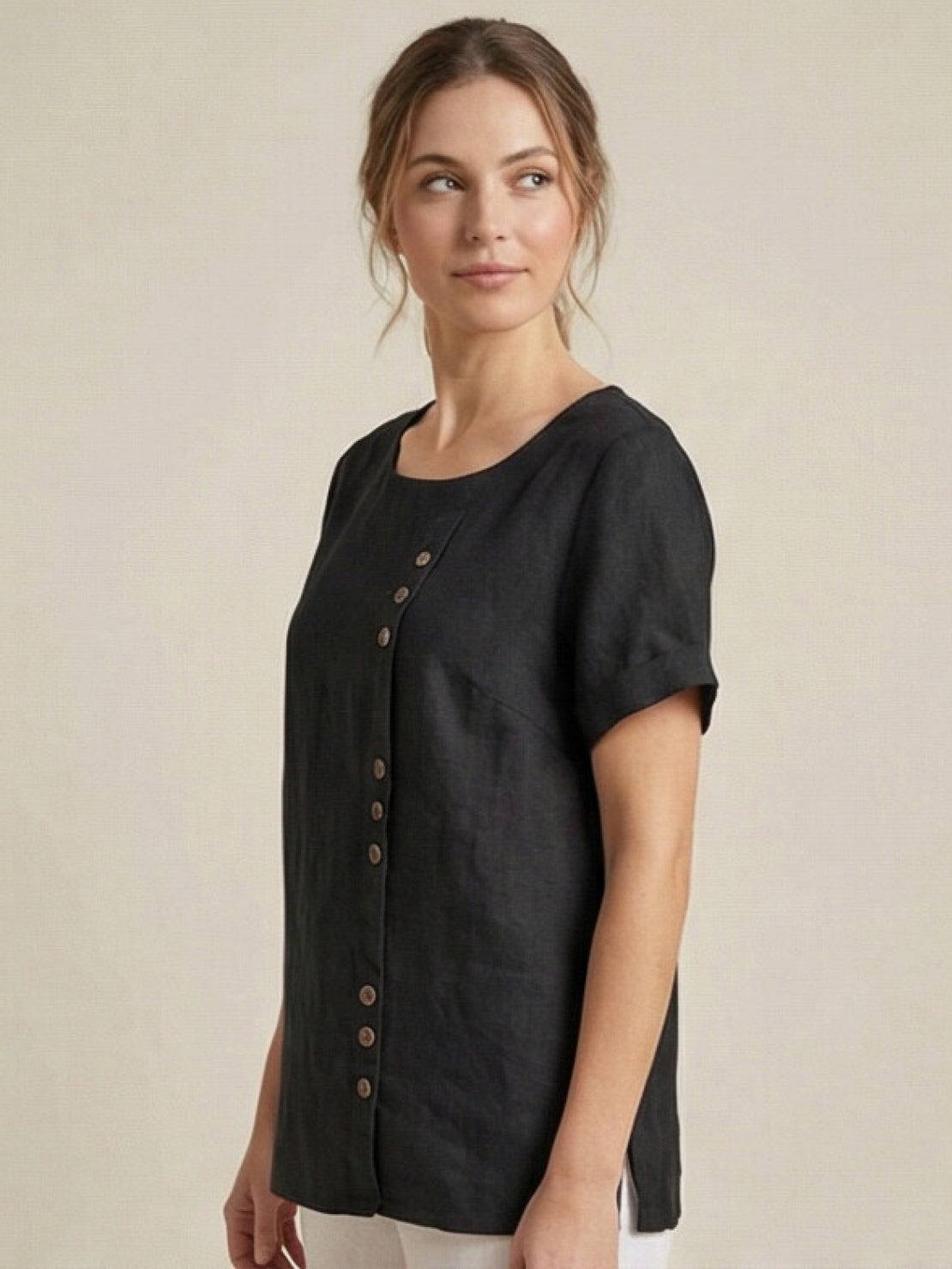 Foreen Relaxed Round-Neck Top