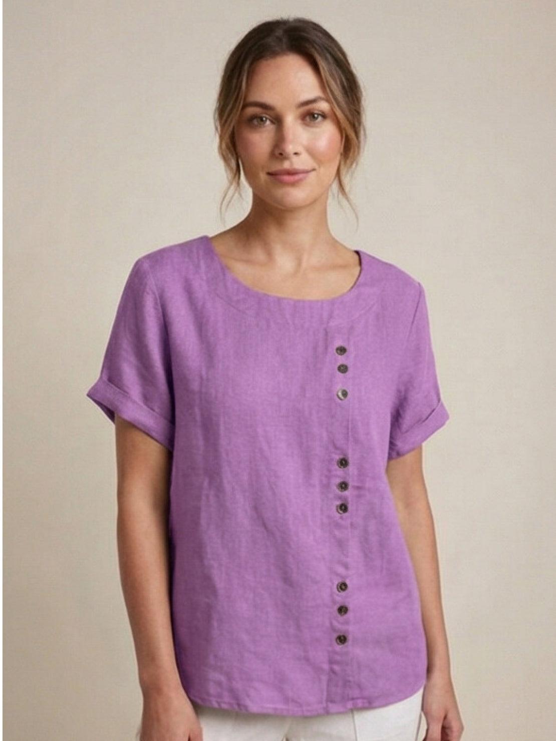 Foreen Relaxed Round-Neck Top