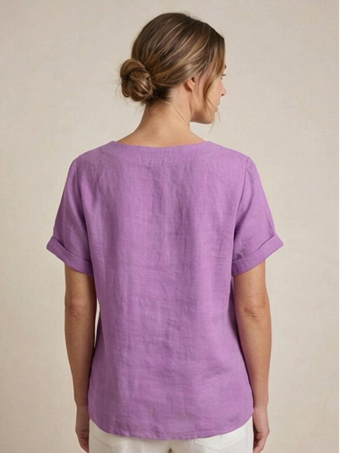 Foreen Relaxed Round-Neck Top
