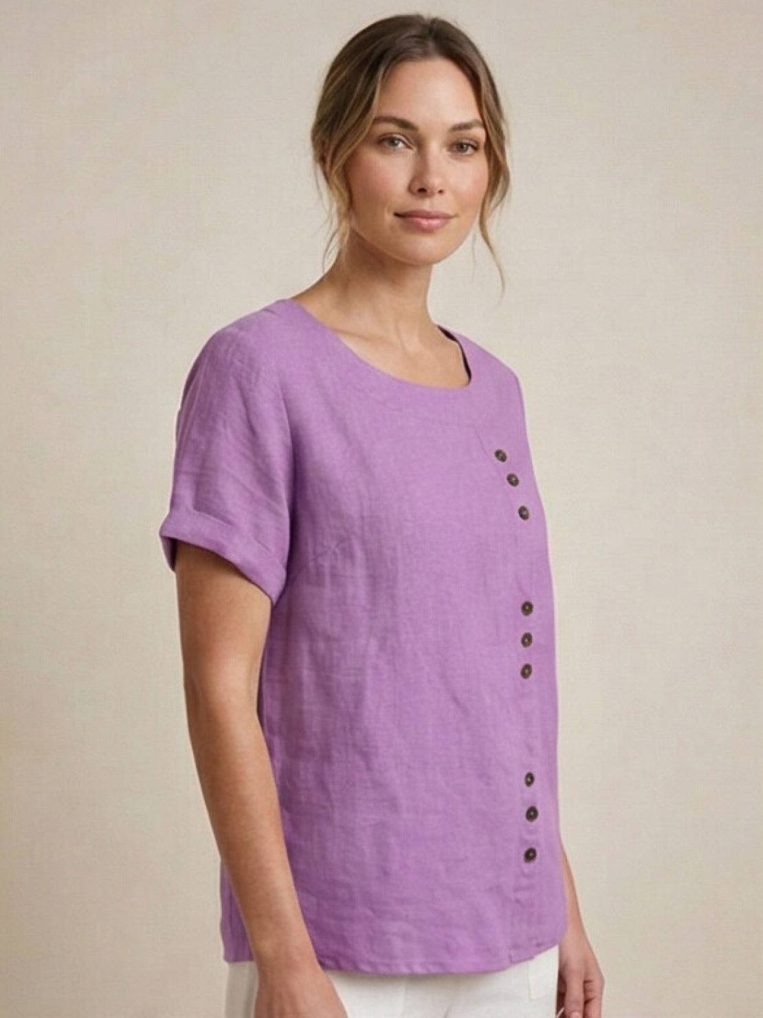 Foreen Relaxed Round-Neck Top