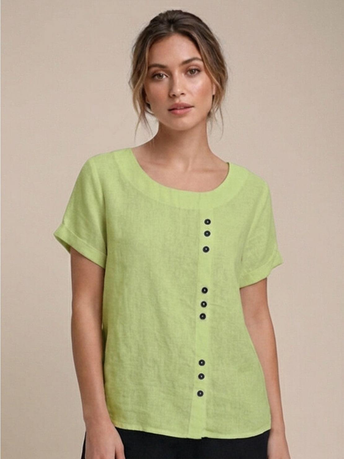 Foreen Relaxed Round-Neck Top