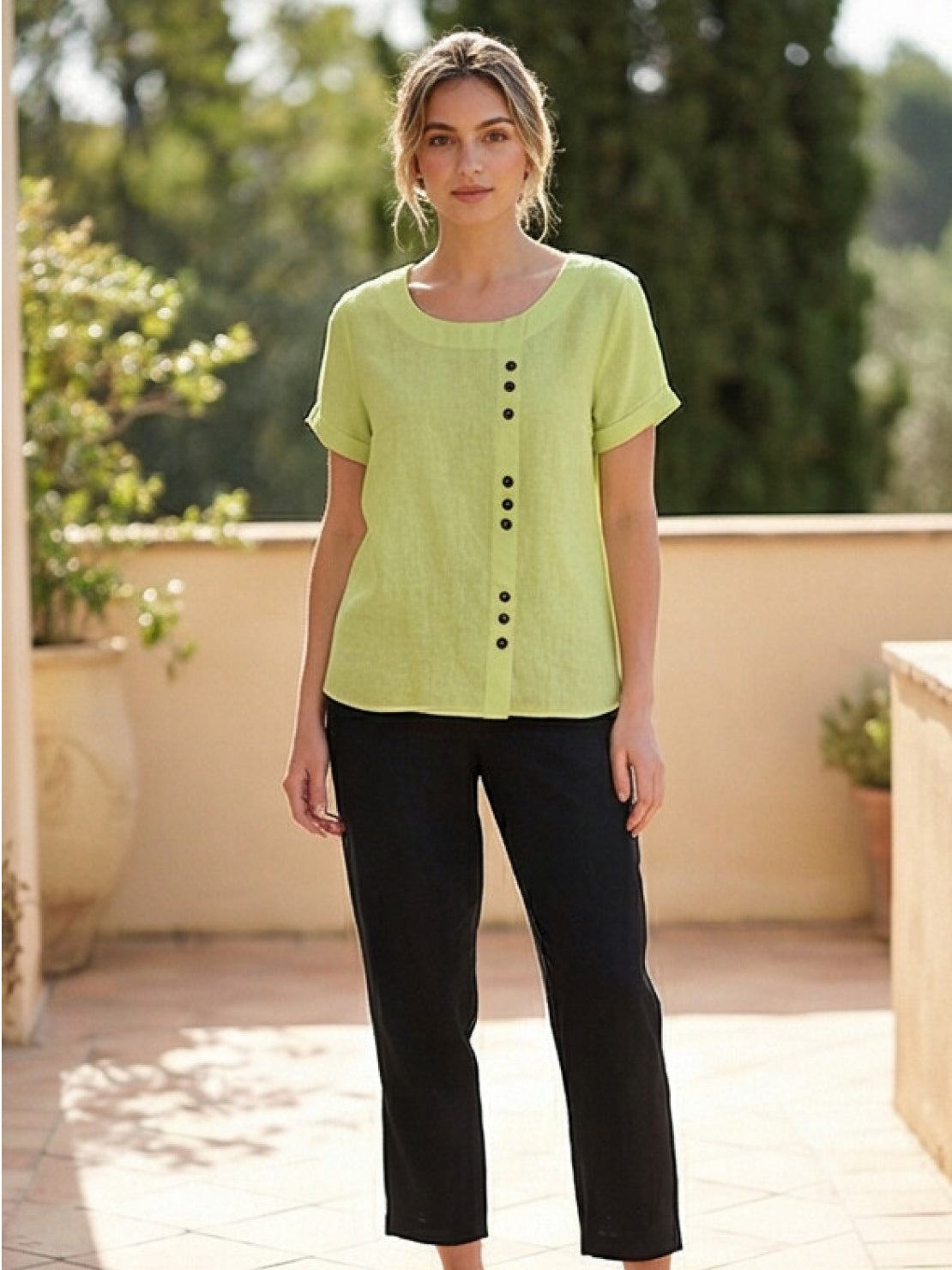 Foreen Relaxed Round-Neck Top