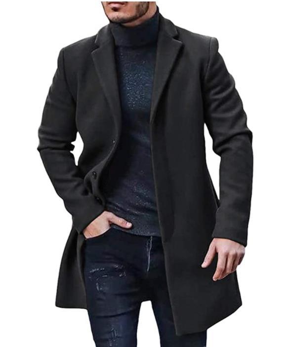 Sander | Men's Tailored Long Wool Trench Coat