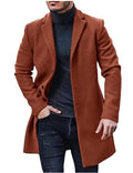 Sander | Men's Tailored Long Wool Trench Coat
