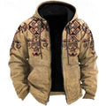 Sven | Men's Ethnic-Print Hooded Vest