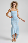 Allegra Women’s Dress | Fitted | Asymmetrical | With Draped Detail