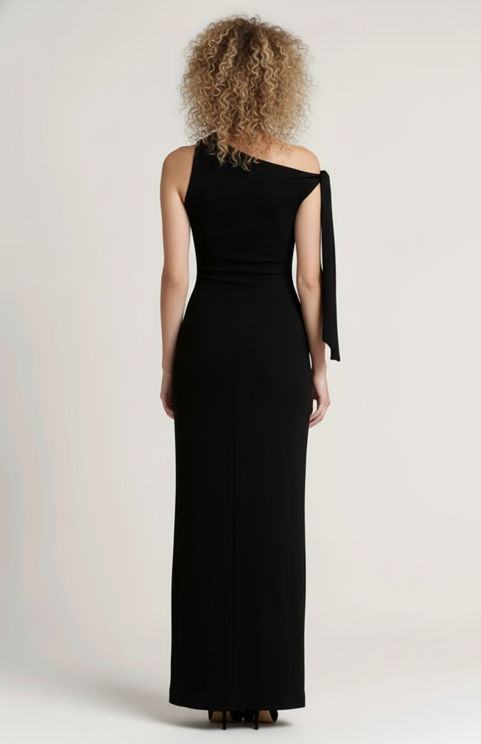 Orietta Women’s Evening Dress | One Shoulder | Maxi Length | Bow Detail