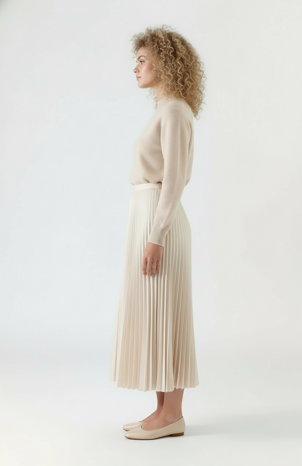 Alverina Women’s Skirt | Pleated Design | A-Line Fit