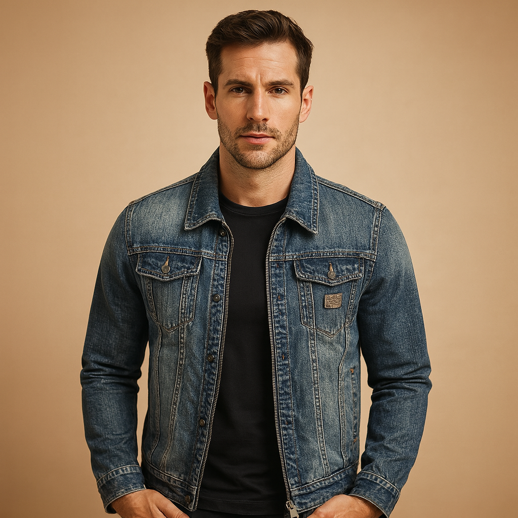 Classic Button-Up Denim Jacket