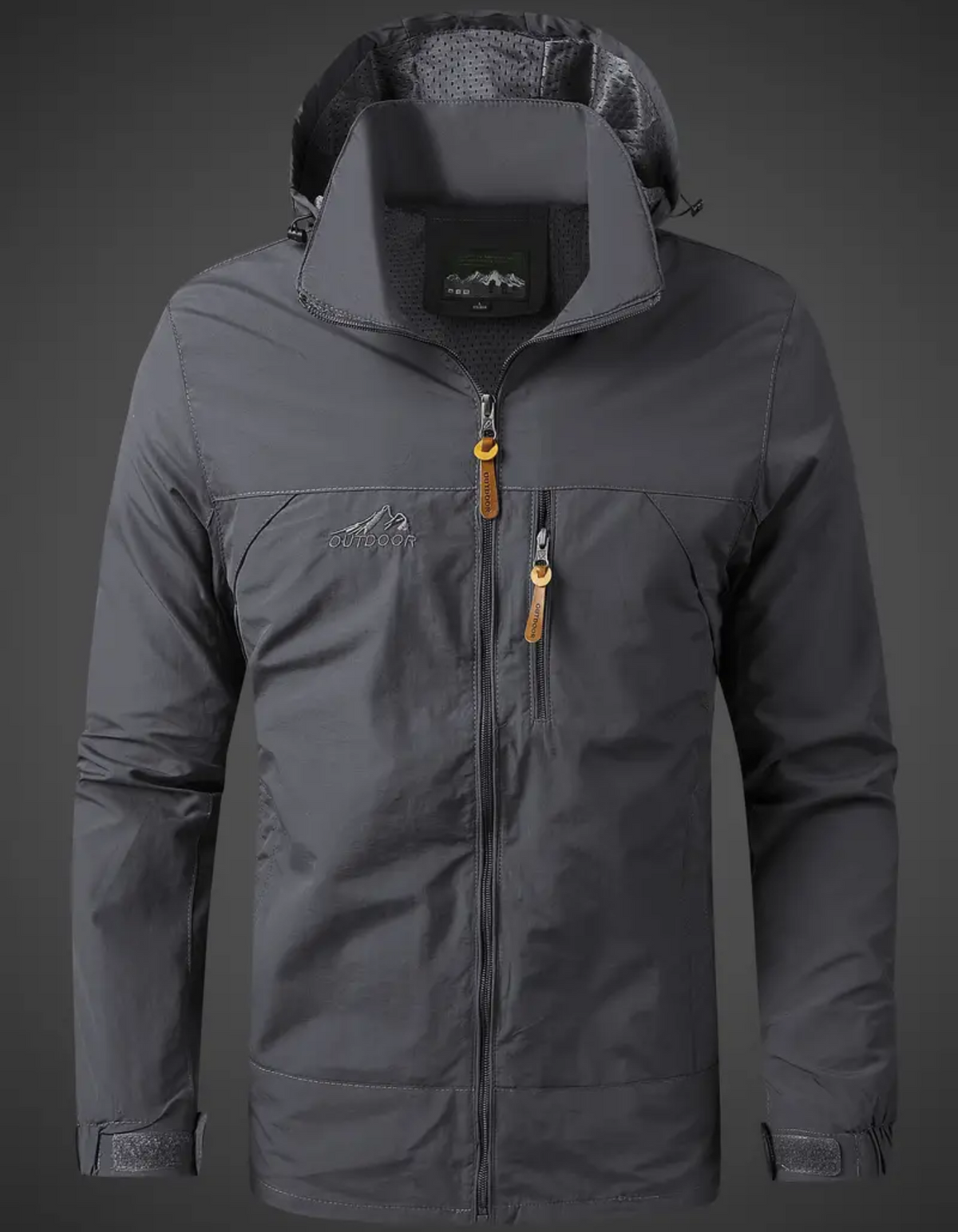 Tobias | Men's Outdoor Water-Repellent Hooded Rain Jacket