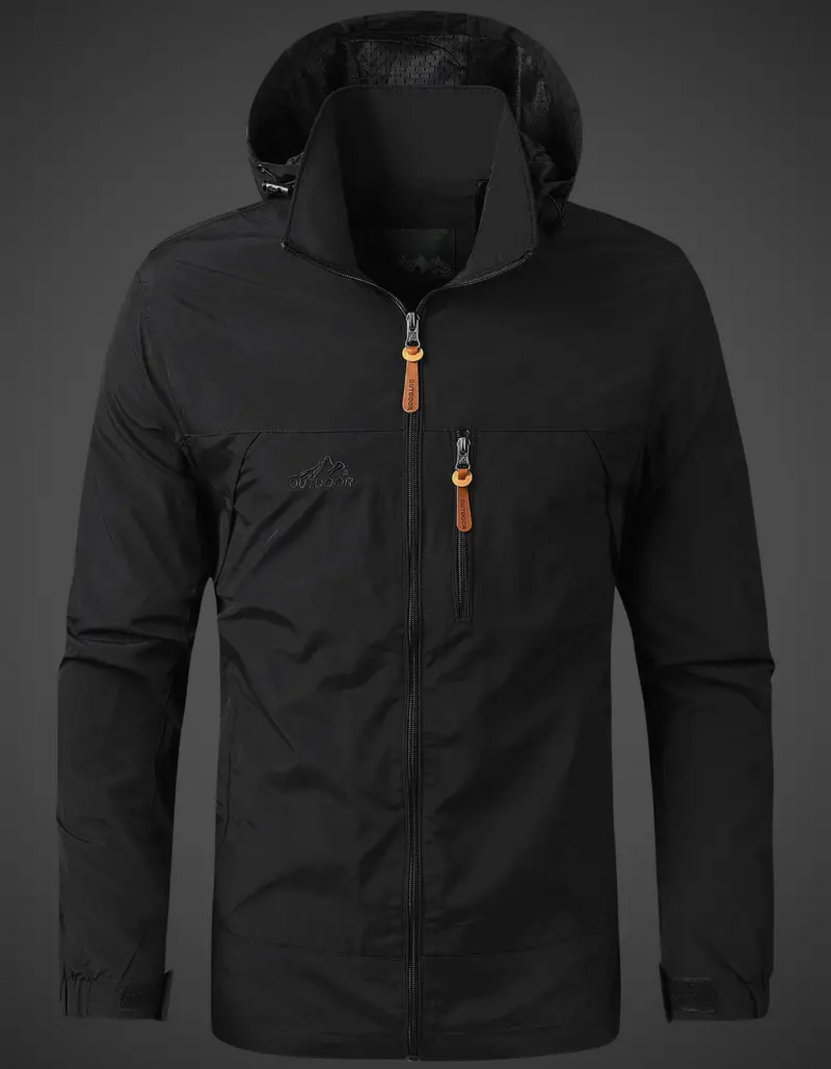 Tobias | Men's Outdoor Water-Repellent Hooded Rain Jacket