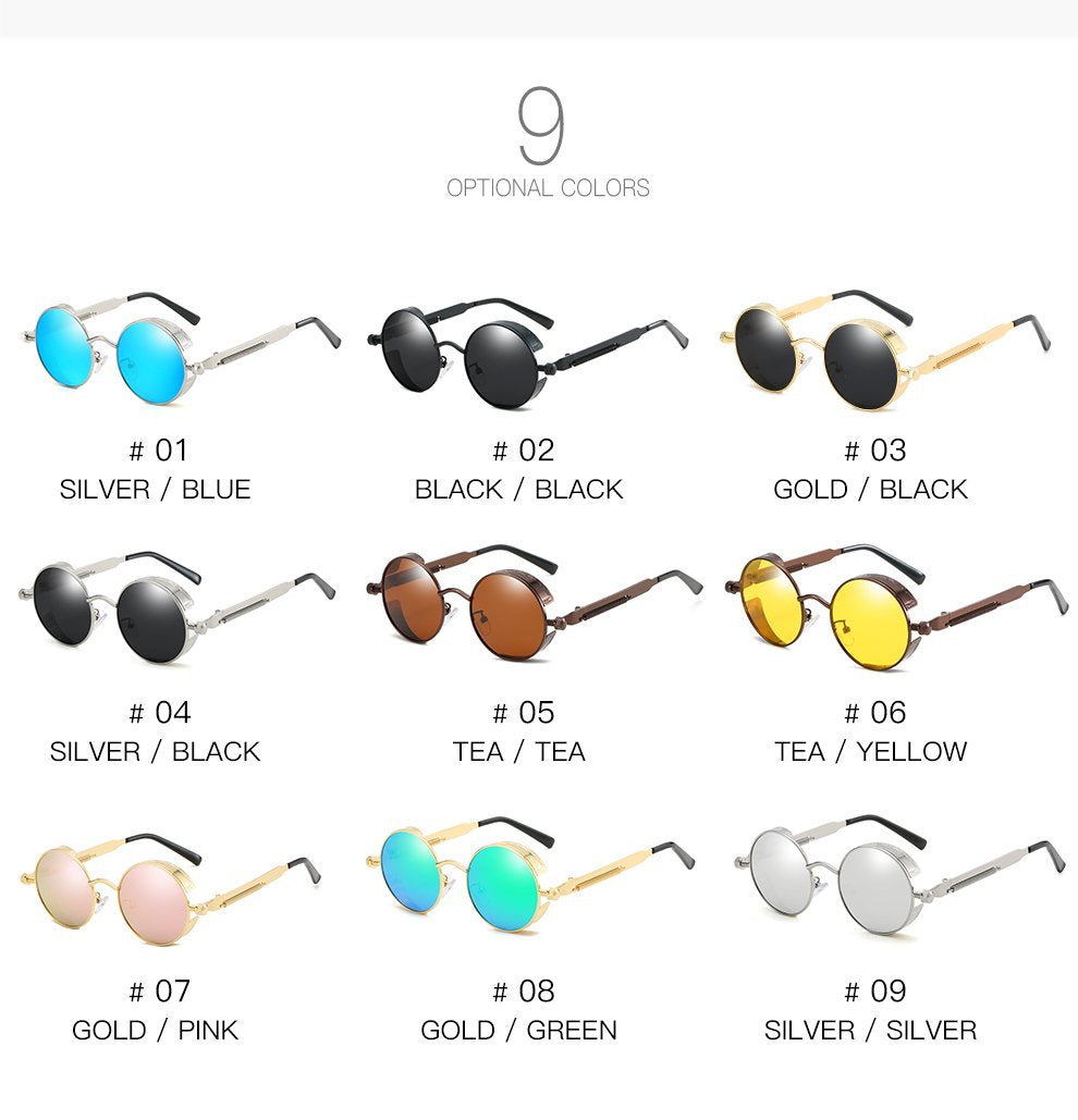 Unisex Vintage Sunglasses with UV400 Protection