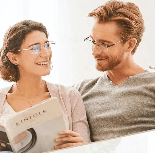 Women's Sapphire Blue Light Reading Glasses – Progressive and Ultra-Light